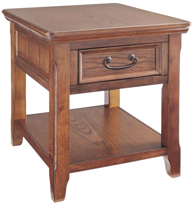 Signature Design by Ashley® Woodboro 2-Piece Dark Brown Living Room Table Set-2