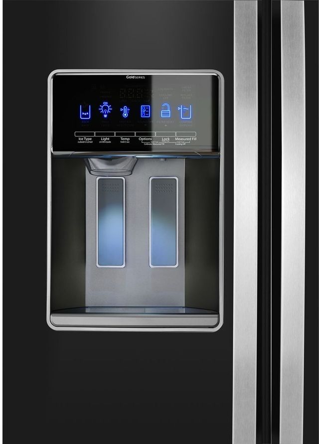 Whirlpool® 20.0 Cu. Ft. Side-By-Side Refrigerator-Black Ice 2