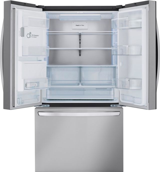 OUT OF BOX LG 25.5 Cu. Ft. PrintProof™ Stainless Steel Counter-Depth French Door Refrigerator-2