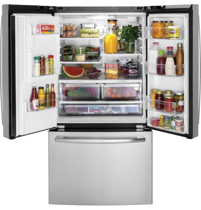 Crosley® 25.6 Cu. Ft. Stainless Steel Freestanding Bottom Freezer Refrigerator 2