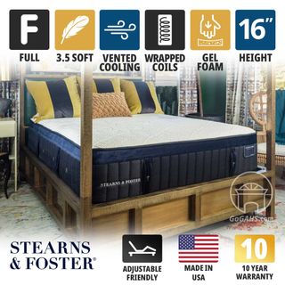 Stearns and Foster Lux Estate Hybrid Luxury Ultra Plush 16" Full Mattress
