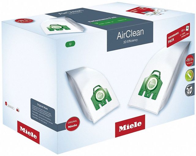 Miele Performance Pack AirClean 3D Efficiency U Dustbags and HEPA AirClean Filter-0