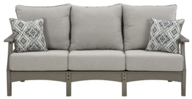 Signature Design by Ashley® Visola Gray Sofa with Cushion 1