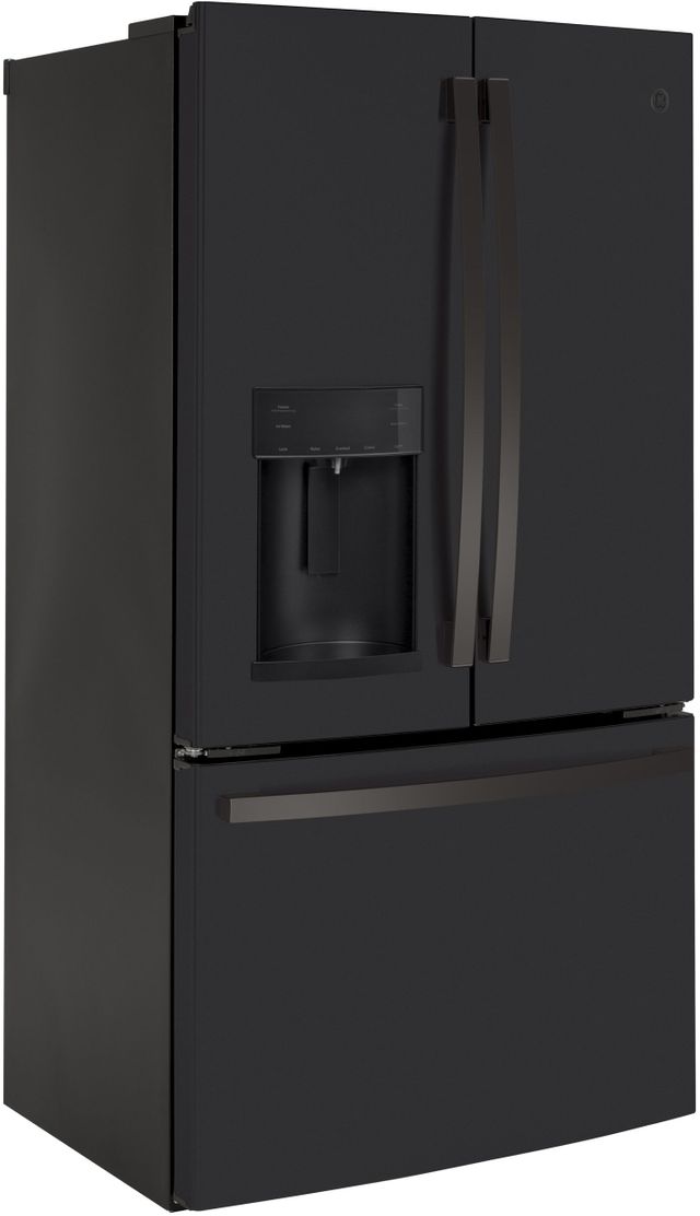 GE® 22.1 Cu. Ft. Fingerprint Resistant Black Slate Counter Depth French Door Refrigerator 2