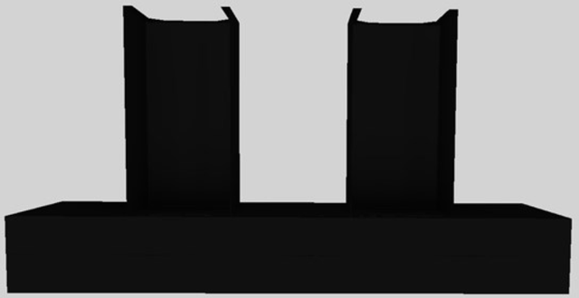 Vent-A-Hood® 66" Black Contemporary Wall Mounted Range Hood 3