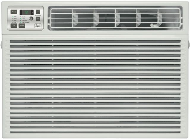 GE® 230 Volt Electronic Heat-Cool Room Air Conditioner-Gray