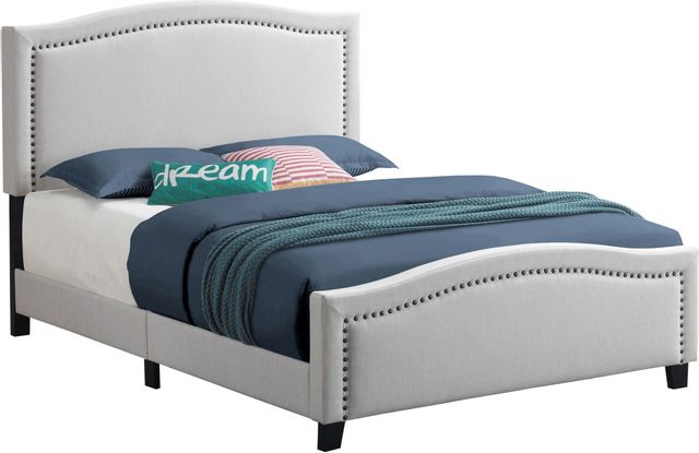 Coaster® Hamden Beige Queen Upholstered Panel Bed