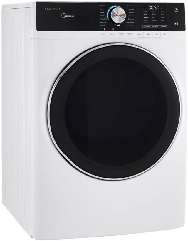 Midea® 8.0 Cu. Ft. White Front Load Gas Dryer 2