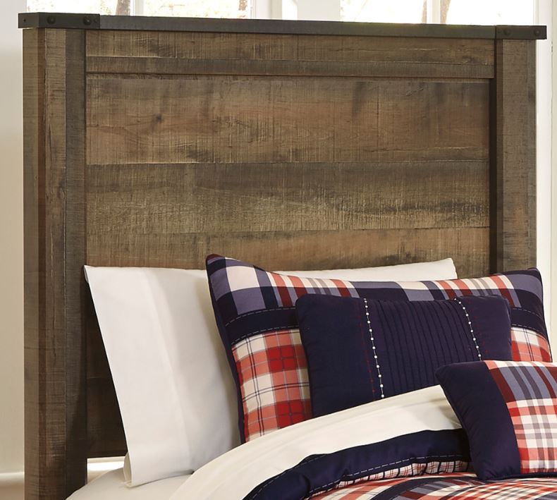 Signature Design By Ashley® Trinell Rustic Brown Twin Panel Headboard ...