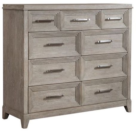 Liberty Furniture Belmar Washed Taupe & Silver Champagne Dresser