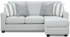 Fusion Furniture Starter 2-Piece Mineral Sectional Set