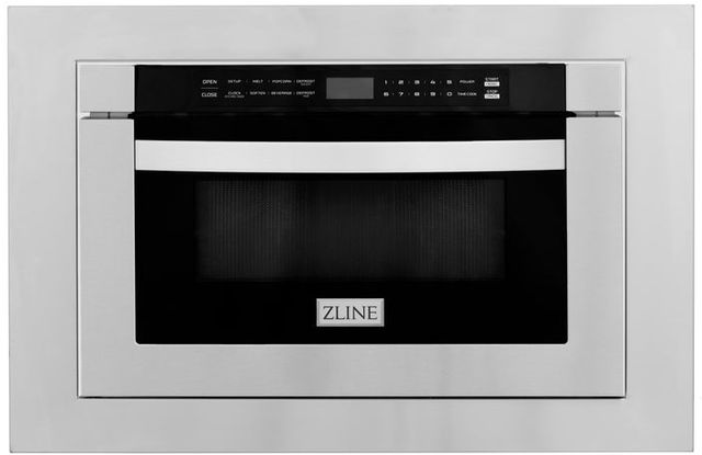 ZLINE 24" Stainless Steel Microwave Drawer with Trim Kit 0
