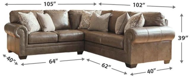 Signature Design by Ashley® Roleson Quarry 2-Piece Sectional-1