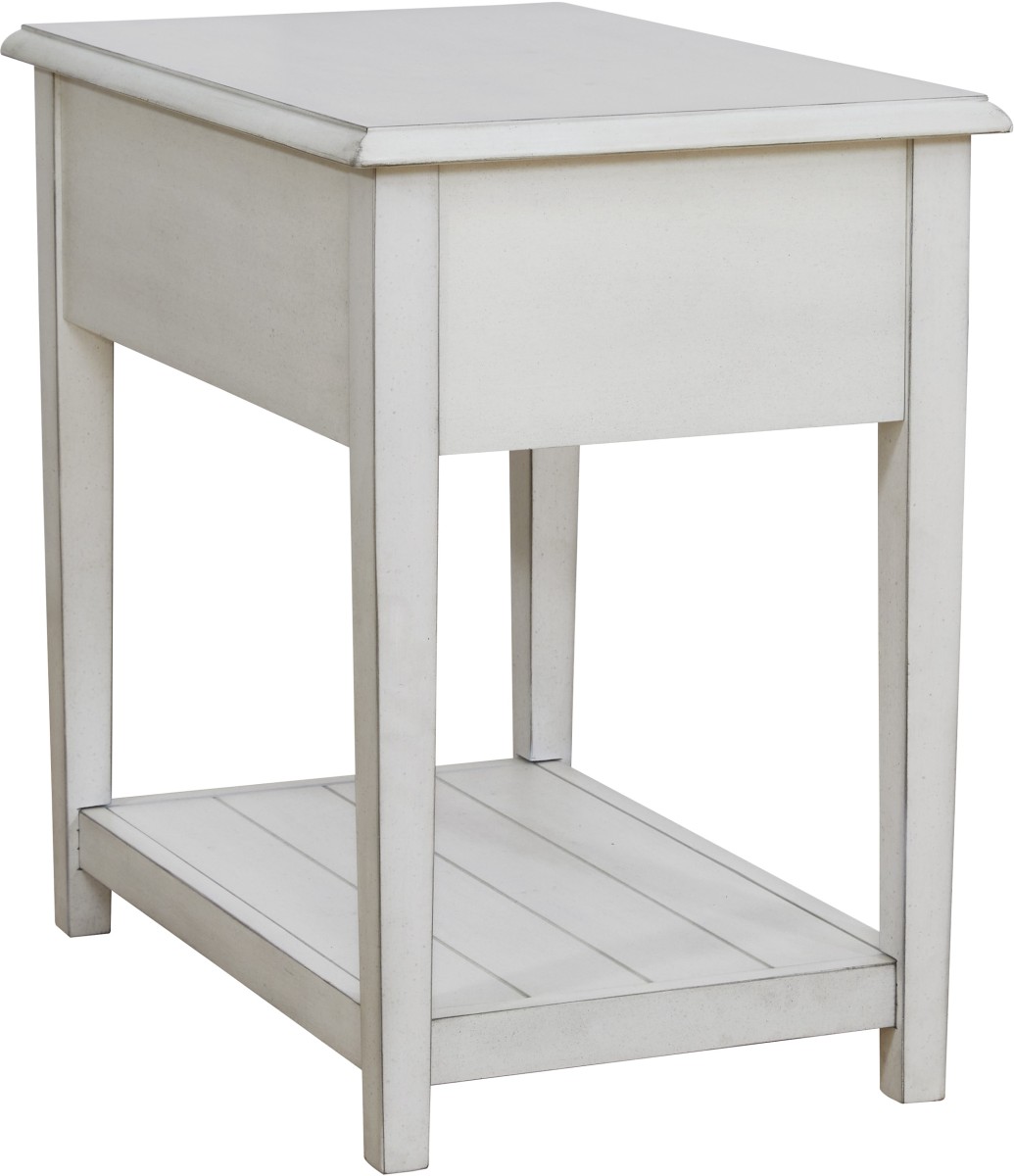 ashley whitewash end table