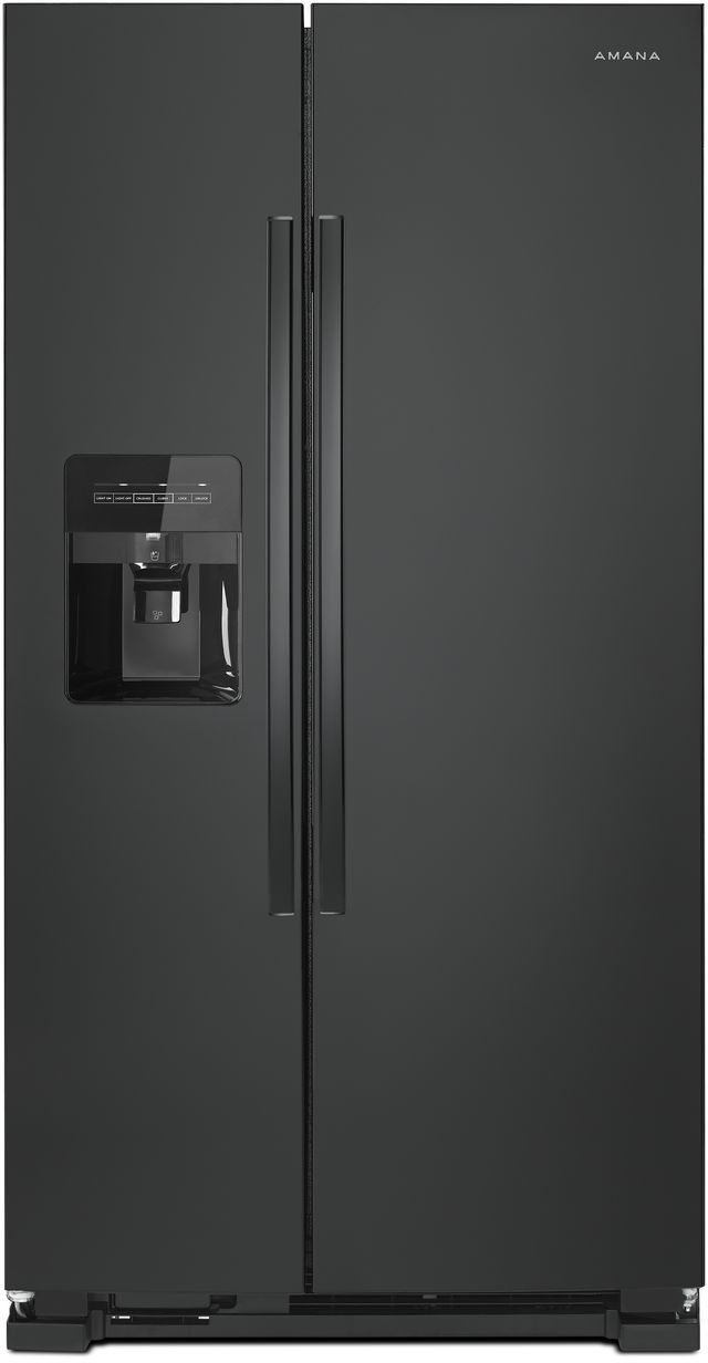 Amana® 21.41 Cu. Ft. Black Side-By-Side Refrigerator