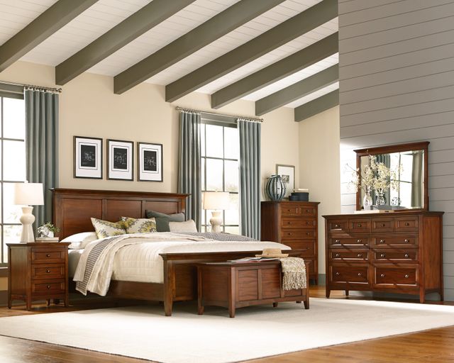 A-America® Westlake Cherry Brown King Panel Bed 2