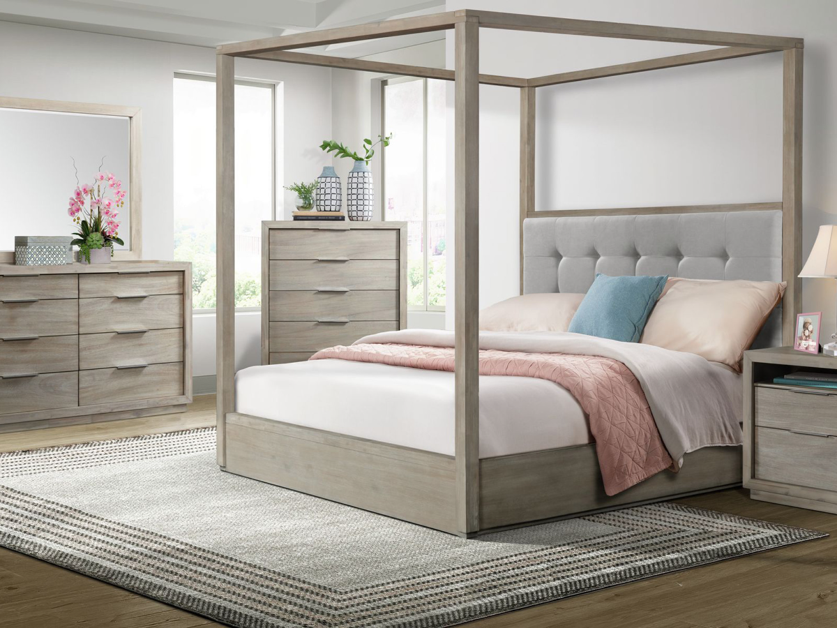 Canopy bed bobs deals furniture