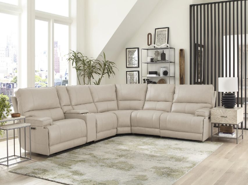 Parker House® Whitman 6-Piece Verona Linen Reclining Sectional Sofa Set ...