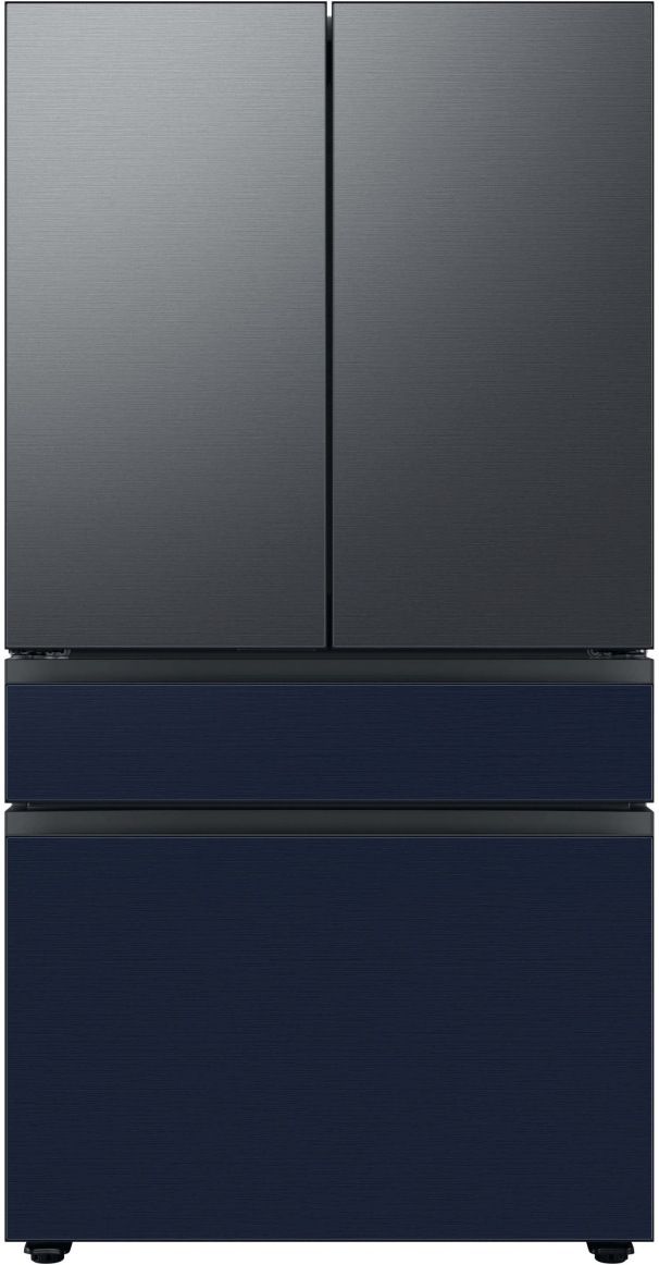 Samsung Bespoke 36" Navy Steel French Door Refrigerator Middle Panel 12