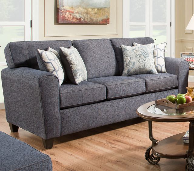 American Furniture Manufacturing Uptown Denim Sofa | Great American ...