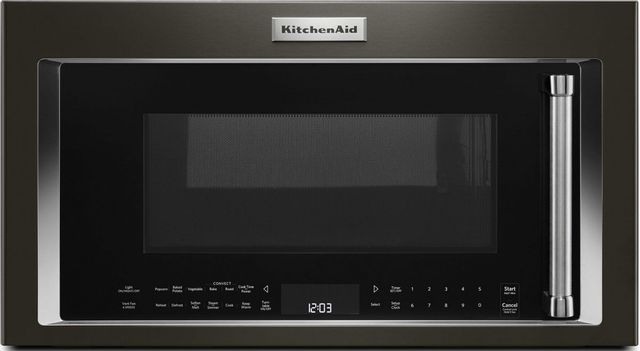 KitchenAid 2-cu ft 1000-Watt Over-the-Range Microwave with Sensor Cooking (Stainless  Steel with Printshield Finish) in the Over-the-Range Microwaves department  at