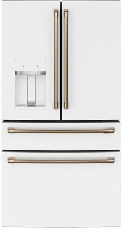 Café™ 22.3 Cu. Ft. Matte White Counter Depth French Door Refrigerator