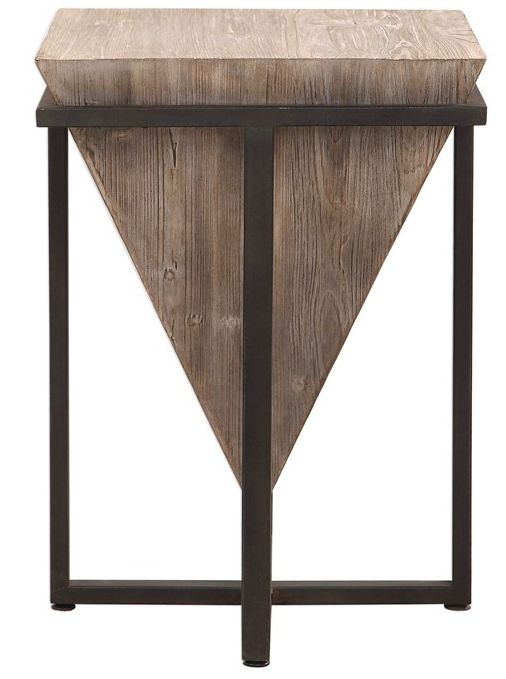 Uttermost® Bertrand Gray Wash Accent Table 2