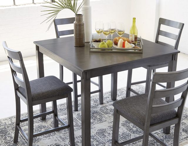 Signature Design by Ashley® Bridson 5-Piece Gray Counter Height Dining Table Set 6