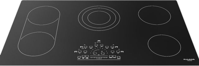 Fulgor Milano® 600 Series 36" Stainless Steel Electric Cooktop 1