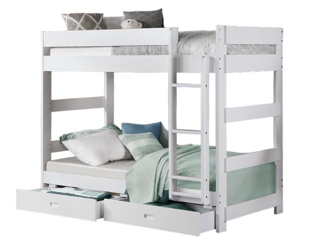 ACME Furniture Amida White Twin Bunk Bed | Lacks Furniture ...