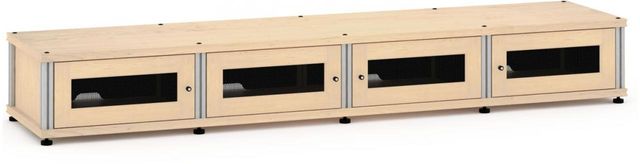 Salamander Designs® Synergy Model 147 AV Cabinet-Natural Maple/Aluminum