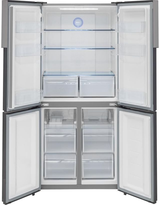 Haier 16.4 Cu. Ft. Stainless Steel Counter Depth French Door Refrigerator 2