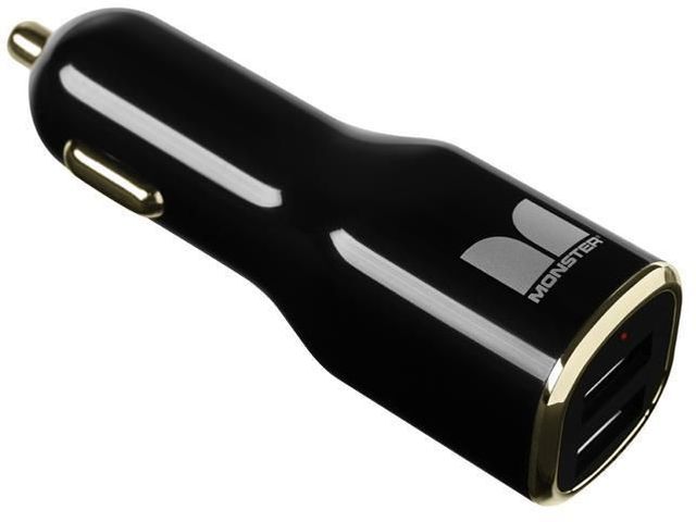 Monster® Mobile® iCarCharger Max 2-Black/Gold 2