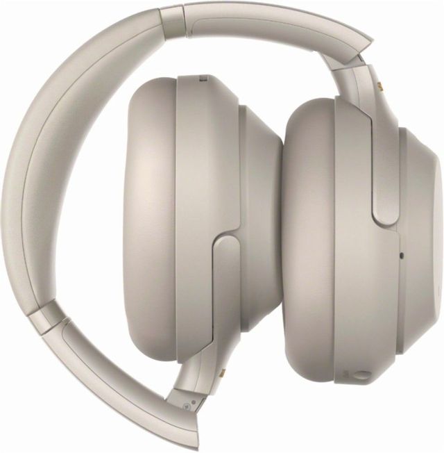 Sony® Wireless Noise-Canceling Over-Ear Headphones-Silver 3