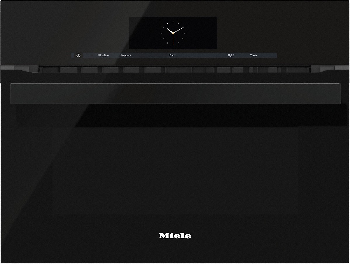 Miele PureLine 24" Obsidian Black Electric Built in Single Speed Oven
