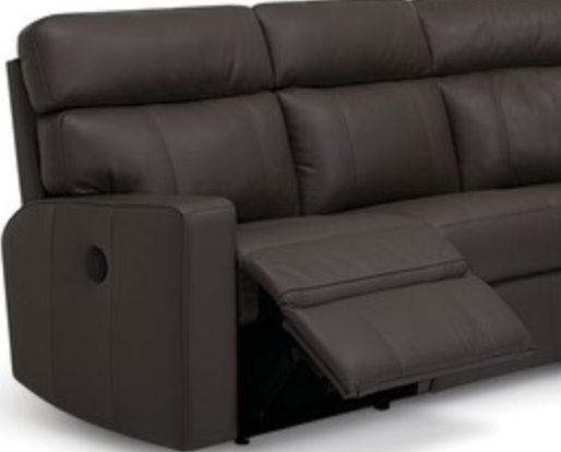 Palliser® Furniture Oakwood Gray Powered 3 Piece Sectional-2