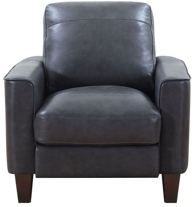 Leather Italia USA™ Georgetowne Chino Grey Leather Chair