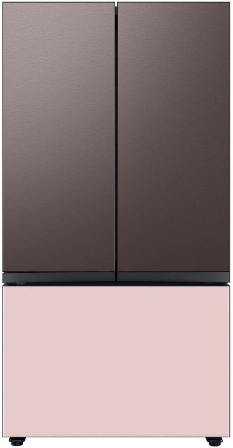 Samsung Bespoke 36" Pink Glass French Door Refrigerator Bottom Panel 8