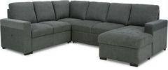Signature Design by Ashley® Millcoe 3-Piece Gray Sectional with Pop Up Bed