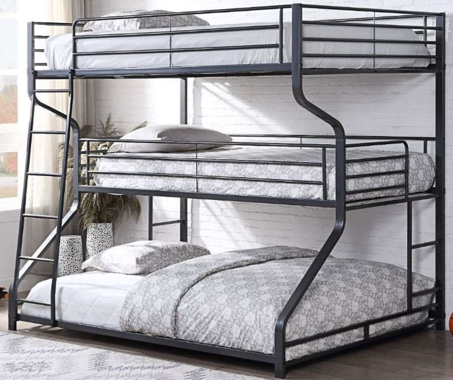 Twin over full over best sale queen triple bunk bed