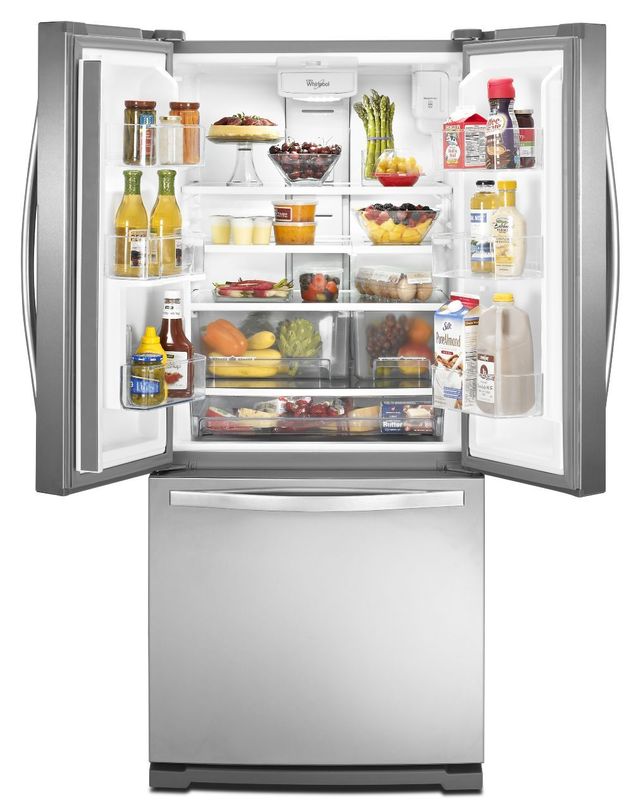 Whirlpool® 19.7 Cu. Ft. French Door Refrigerator-Monochromatic Stainless Steel 2