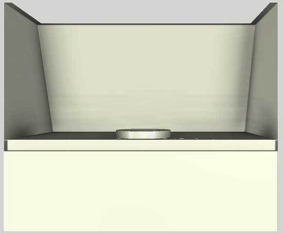 Vent-A-Hood® 36" Biscuit Wall Hood 2