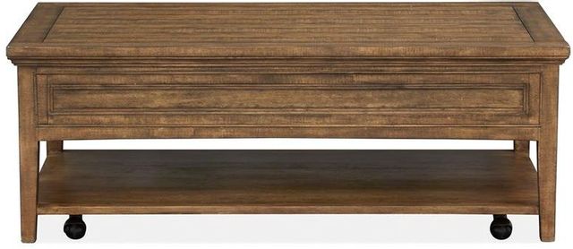 Magnussen Home® Bay Creek Toasted Nutmeg Rectangular Cocktail Table with Casters 3