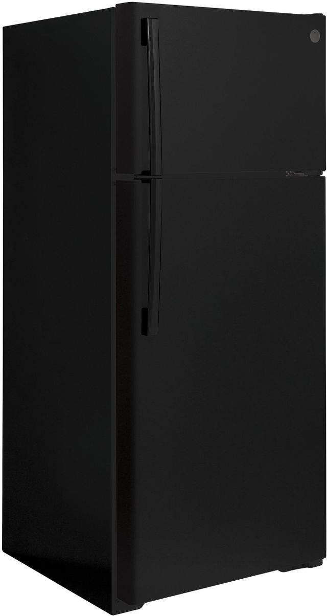 GE® 17.5 Cu. Ft. Black Top Freezer Refrigerator 3
