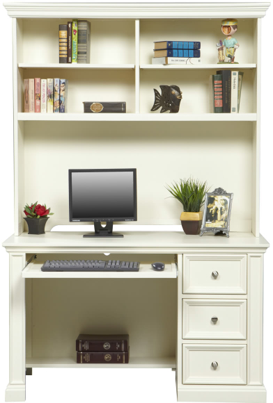 white desk hutch only