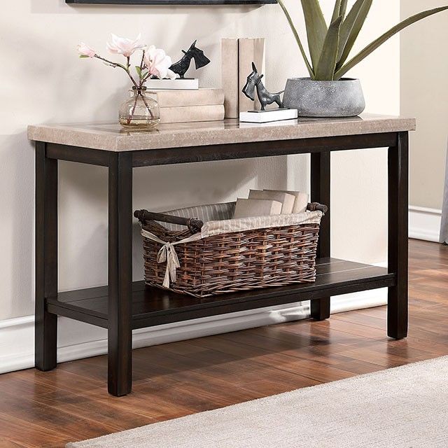 Furniture of America® Rosetta Dark Walnut Sofa Table