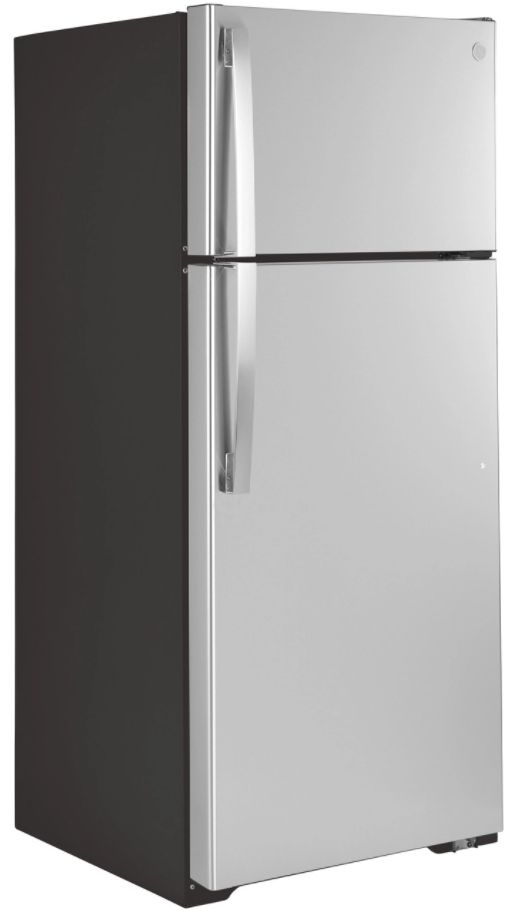 GE® 28 in. 17.5 Cu. Ft. Fingerprint Resistant Stainless Steel Top-Freezer Refrigerator-2