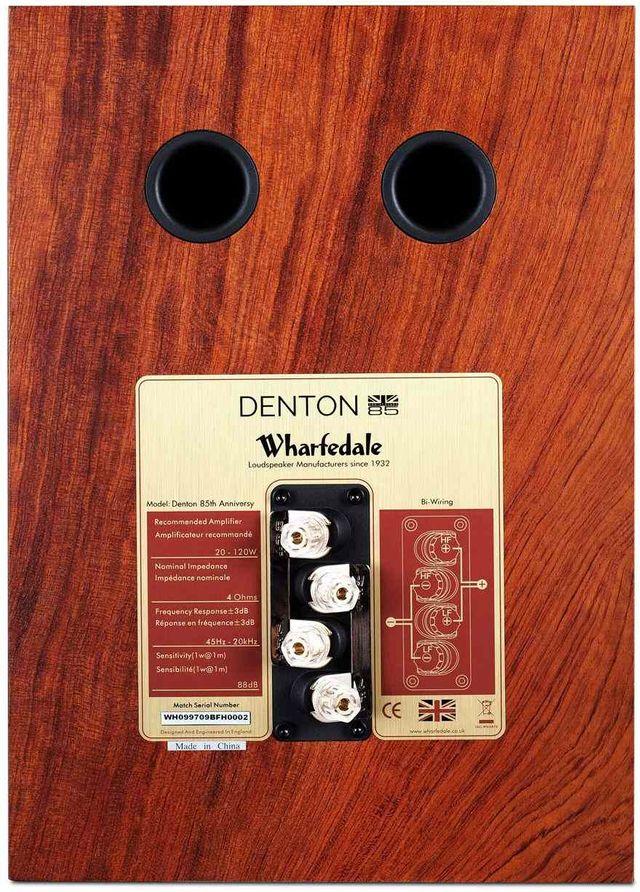 Wharfedale 6.5-inch 2-Way Denton 85th Mahogany Classic Bookshelf Speaker - Pair 3