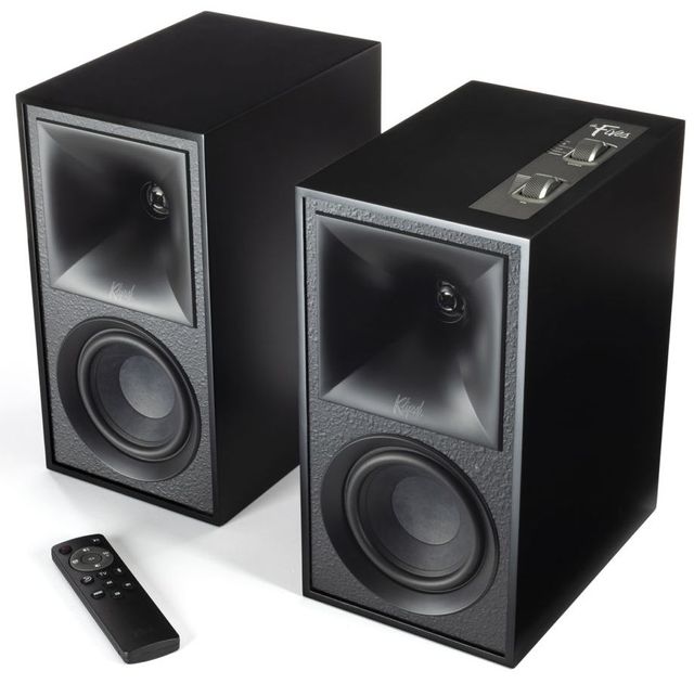 Klipsch® The Fives Matte Black Powered Speakers 3