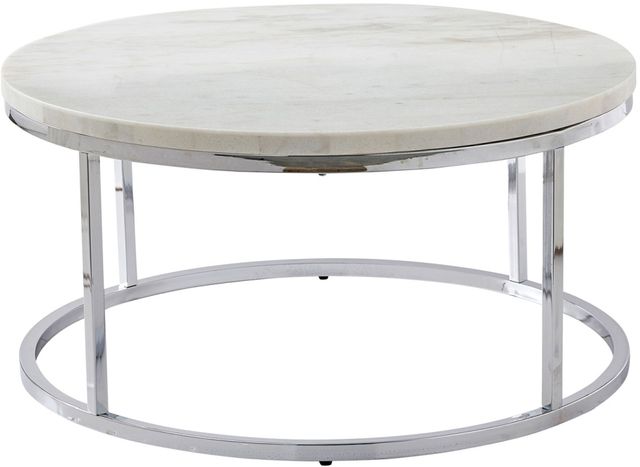 Echo Round Marble Top Cocktail Table